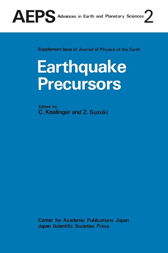 Couverture_Earthquake Precursors