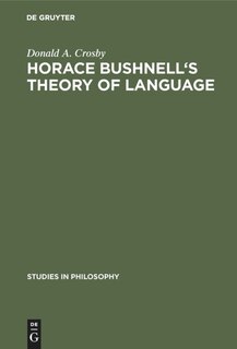 Front cover_Horace Bushnell's theory of language