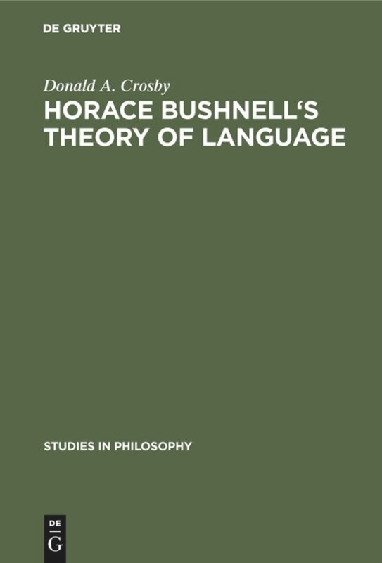 Front cover_Horace Bushnell's theory of language