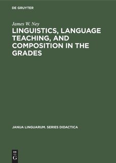 Couverture_Linguistics, language teaching, and composition in the grades