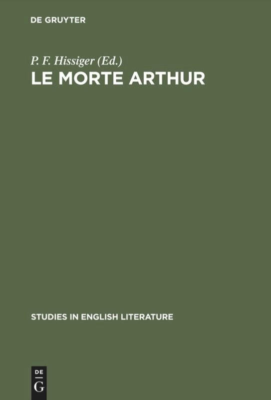 Le morte Arthur: A critical edition