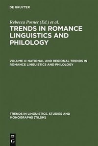 Front cover_National and Regional Trends in Romance Linguistics and Philology