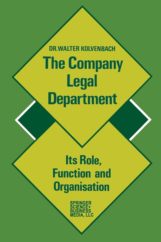Front cover_The Company Legal Department