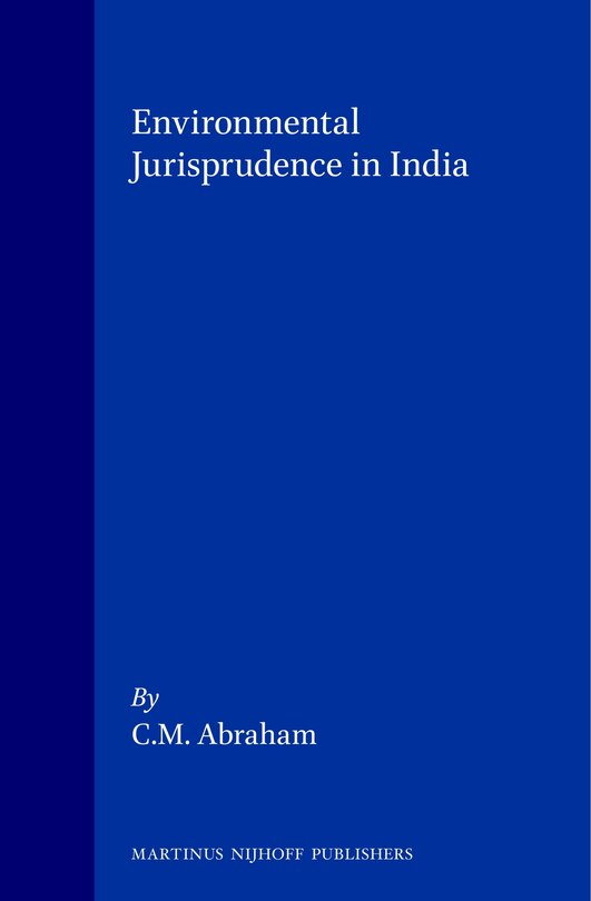Couverture_Environmental Jurisprudence in India