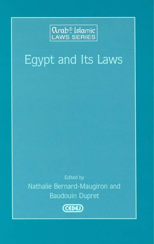 Front cover_Egypt and Its Laws