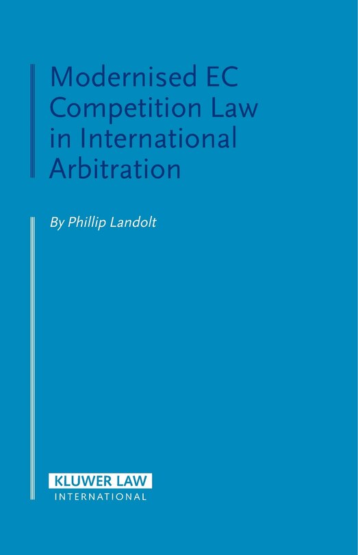 Front cover_Modernised Ec Competition Law In International Arbitration