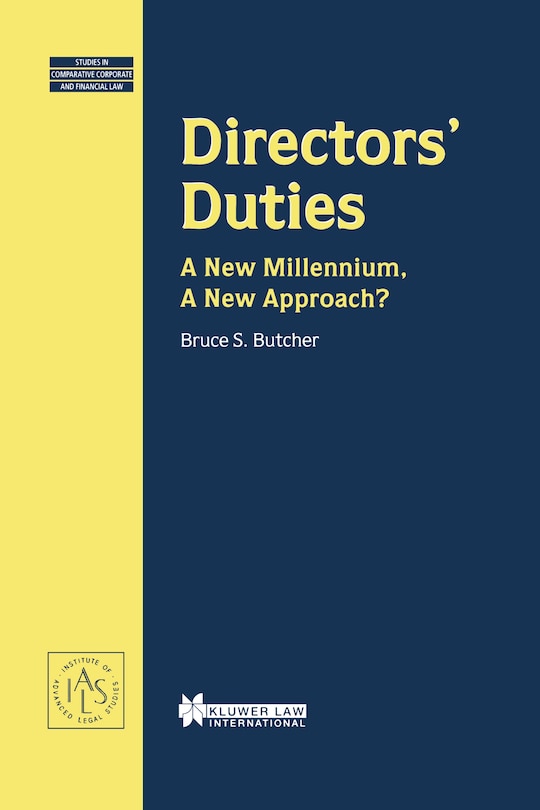 Couverture_Directors' Duties, A New Millennium, A New Approach?
