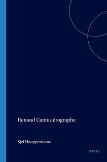 Couverture_Renaud Camus &eacute;rographe