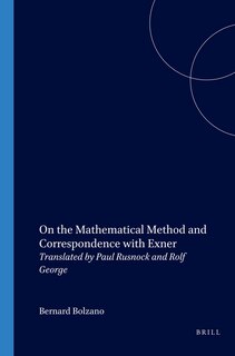 Couverture_On the Mathematical Method and Correspondence with Exner