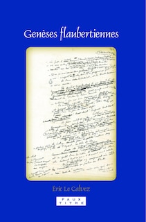 Couverture_Gen&egrave;ses flaubertiennes