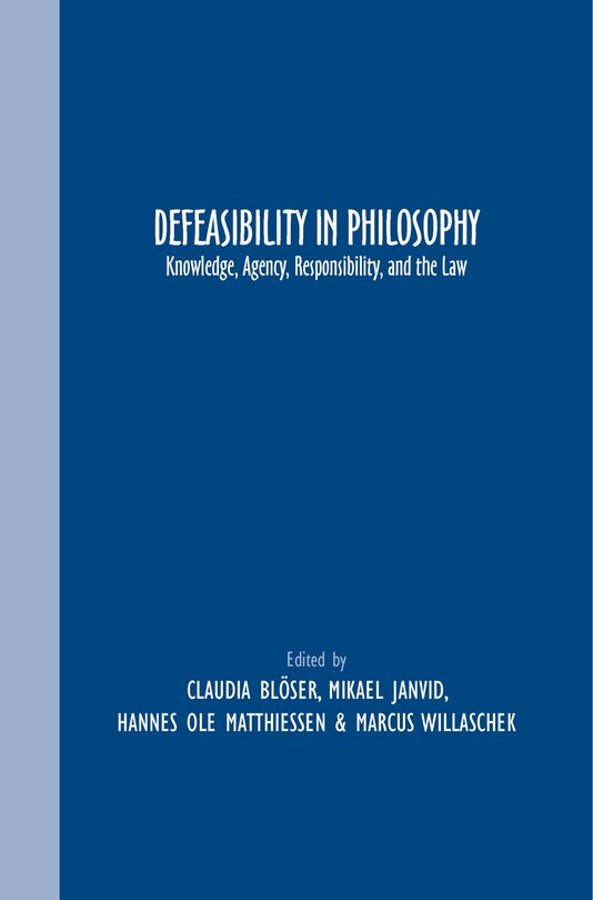 Front cover_Defeasibility in Philosophy