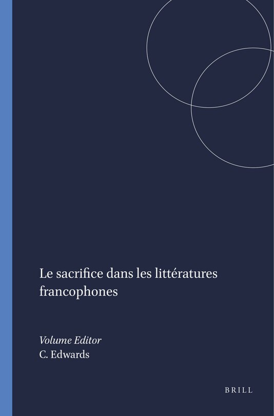 Front cover_Le sacrifice dans les litt&eacute;ratures francophones