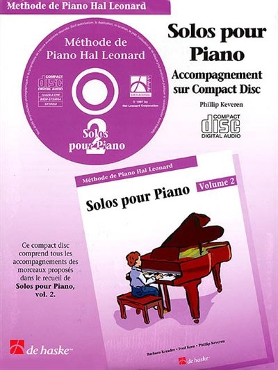 Front cover_Piano Solos Book 2 - Cd - French Edition