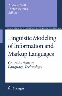 Front cover_Linguistic Modeling of Information and Markup Languages