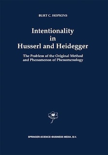 Couverture_Intentionality in Husserl and Heidegger