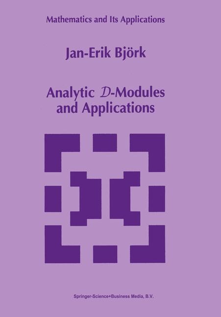 Couverture_Analytic D-Modules and Applications