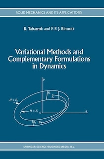 Couverture_Variational Methods and Complementary Formulations in Dynamics