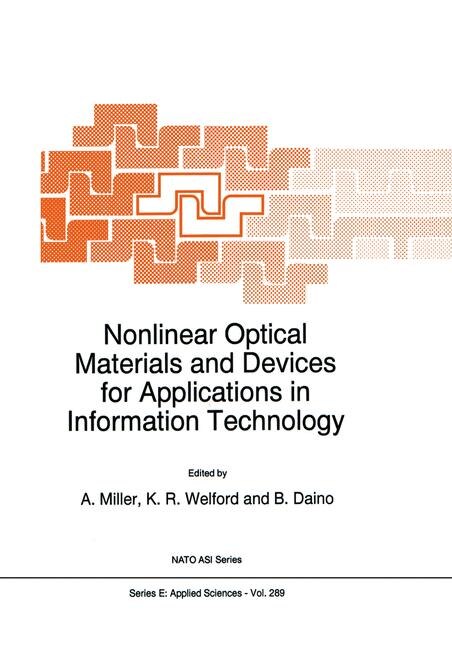 Couverture_Nonlinear Optical Materials and Devices for Applications in Information Technology