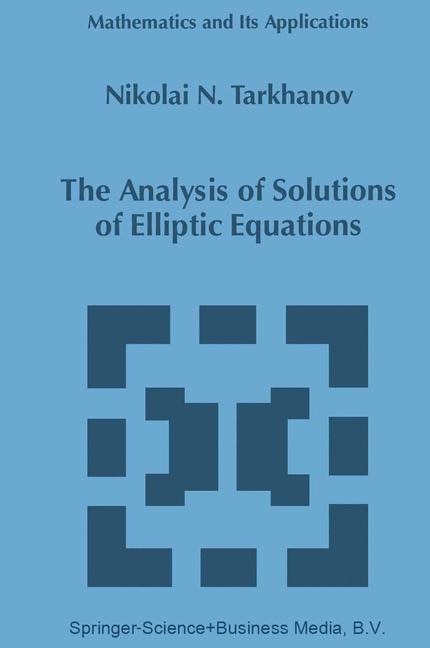 Couverture_The Analysis of Solutions of Elliptic Equations