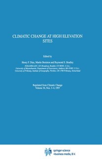Couverture_Climatic Change at High Elevation Sites