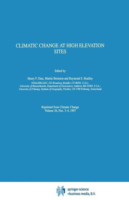 Couverture_Climatic Change at High Elevation Sites
