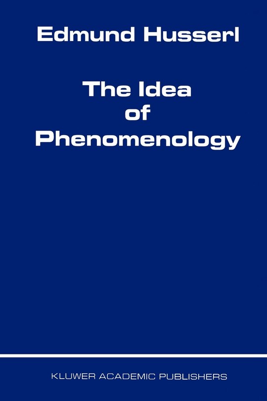 Front cover_Idea of Phenomenology