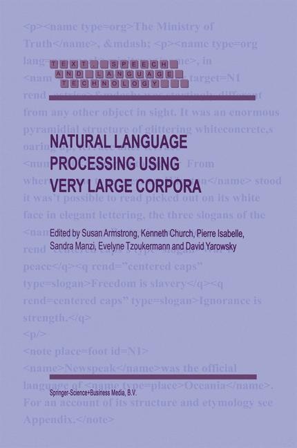 Front cover_Natural Language Processing Using Very Large Corpora
