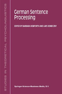 Front cover_German Sentence Processing