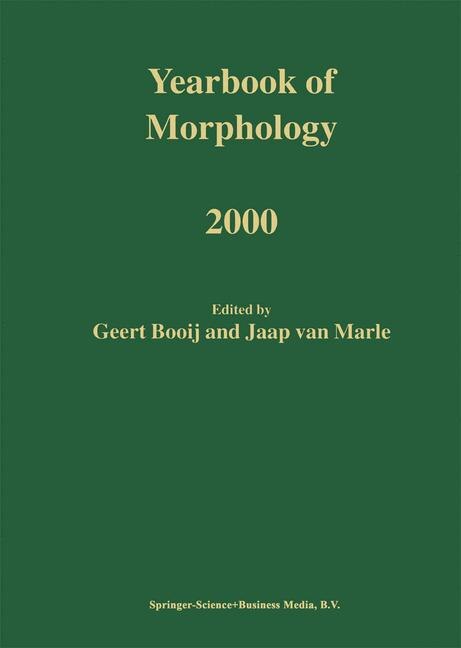 Couverture_Yearbook of Morphology 2000