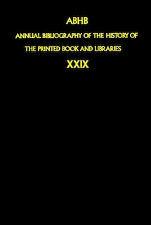 Couverture_Annual Bibliography of the History of the Printed Book and Libraries