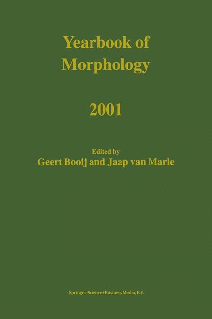 Couverture_Yearbook of Morphology 2001