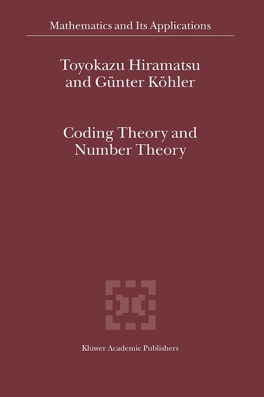 Couverture_Coding Theory and Number Theory