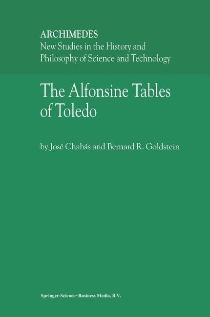 Couverture_The Alfonsine Tables of Toledo