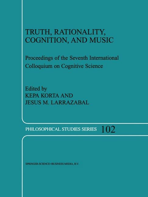 Front cover_Truth, Rationality, Cognition, and Music