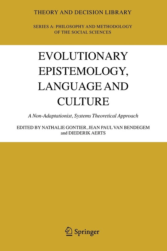 Couverture_Evolutionary Epistemology, Language and Culture
