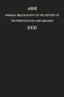 Couverture_Annual Bibliography of the History of the Printed Book and Libraries