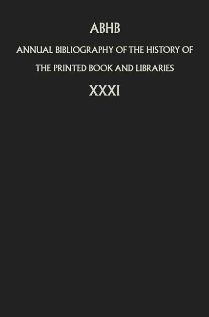 Couverture_Annual Bibliography of the History of the Printed Book and Libraries