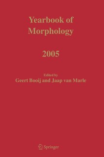 Couverture_Yearbook of Morphology 2005