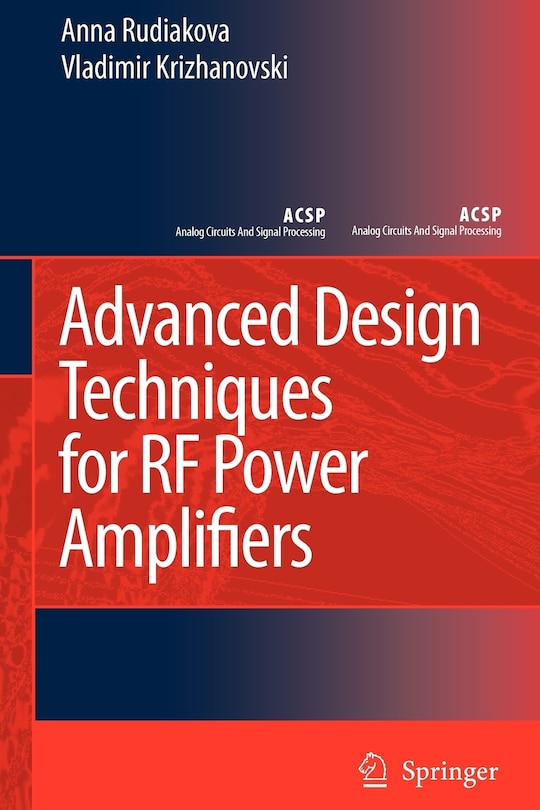 Couverture_Advanced Design Techniques for RF Power Amplifiers