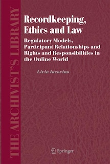 Couverture_Recordkeeping, Ethics and Law