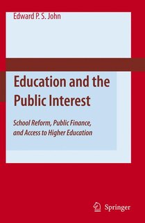 Front cover_Education and the Public Interest