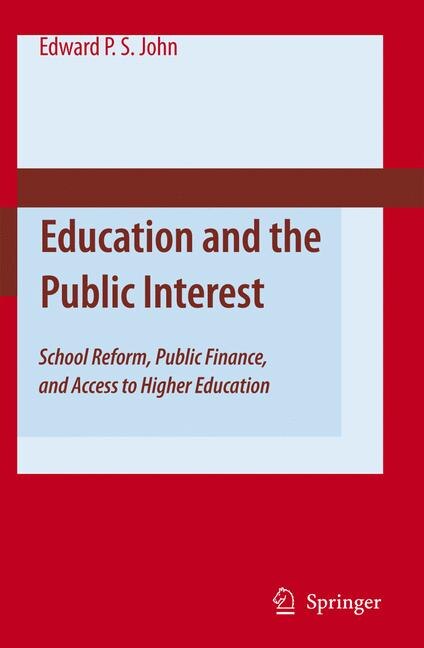 Front cover_Education and the Public Interest