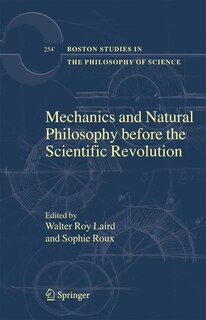 Front cover_Mechanics and Natural Philosophy before the Scientific Revolution