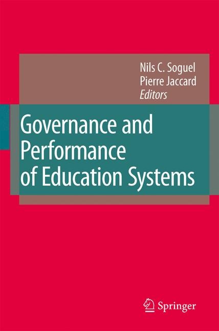 Couverture_Governance and Performance of Education Systems