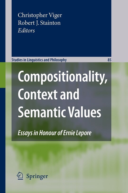 Front cover_Compositionality, Context and Semantic Values