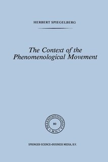 Couverture_The Context of the Phenomenological Movement