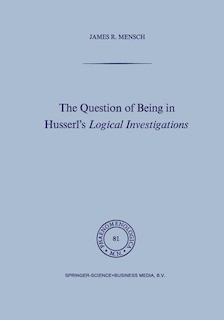 Front cover_The Question of Being in Husserl's Logical Investigations