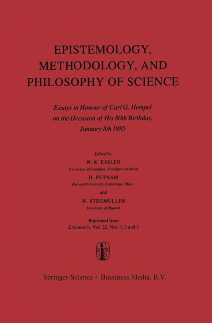 Front cover_Epistemology, Methodology, and Philosophy of Science