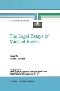 Couverture_The Legal Essays of Michael Bayles