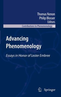 Front cover_Advancing Phenomenology